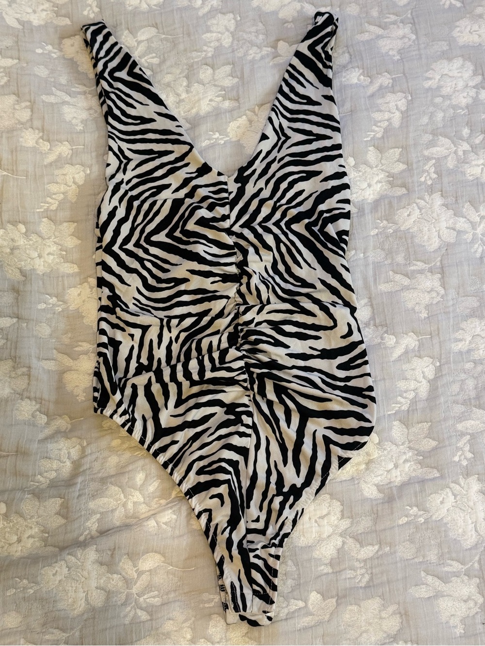 Streetwear Society Zebra-Print Kids One-Piece Bodysuit - Black & White